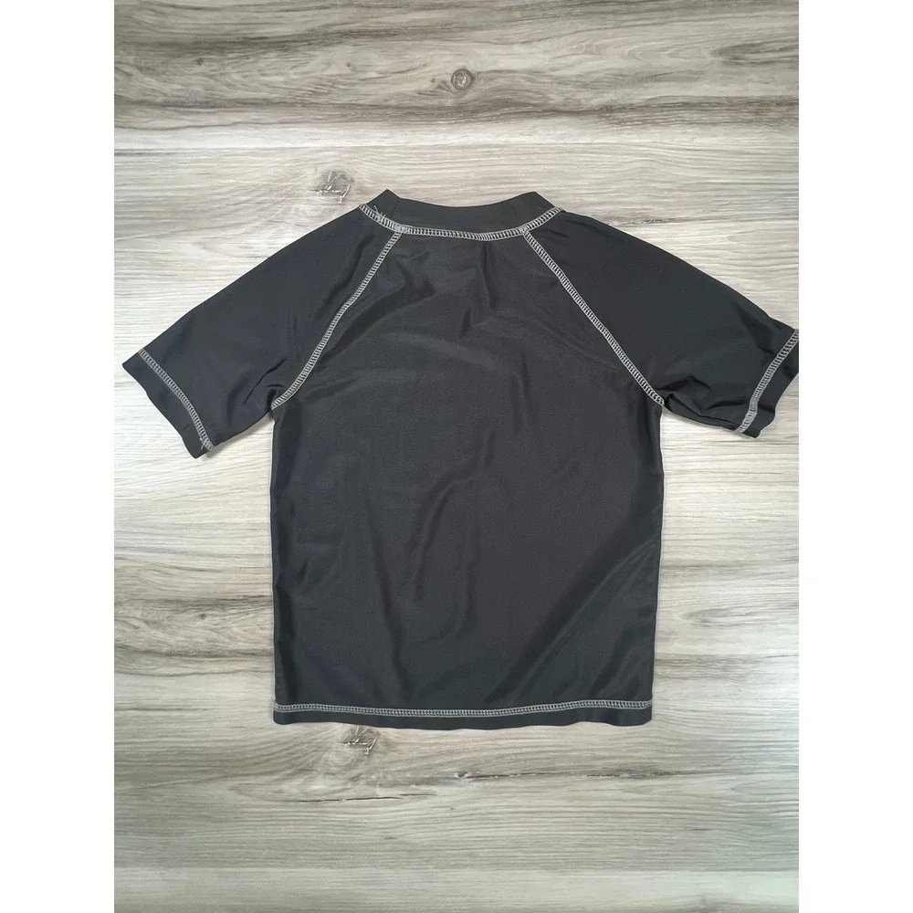 Kids Marvel Spider-Man Rash Guard Swim Shirt Red Black Size 5T Short Sleeve